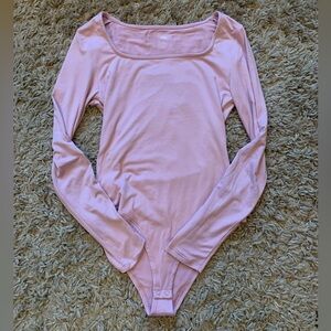 dip Pink Long Sleeve Bodysuit